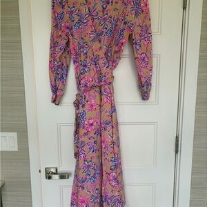 Lilly Floral Pink and Purple Women's Dress